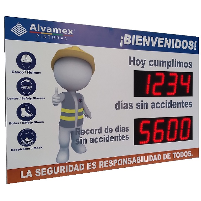 Contador de Días Sin Accidentes y Record Histórico